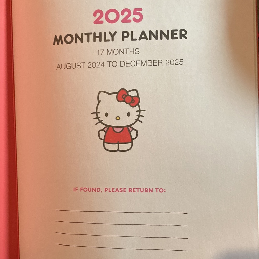 Hello kitty planner - Picture 3 of 6